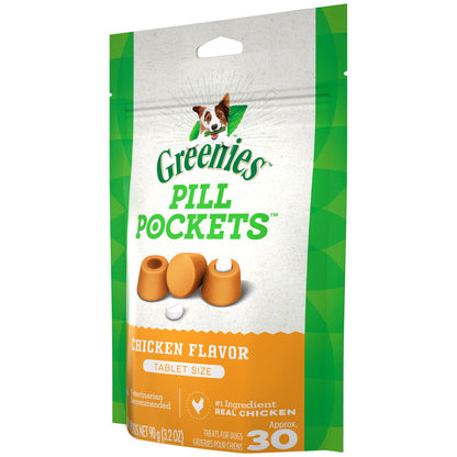 Greenies Pill Pockets for Tablets Chicken 1ea/30 ct, 3.2 oz