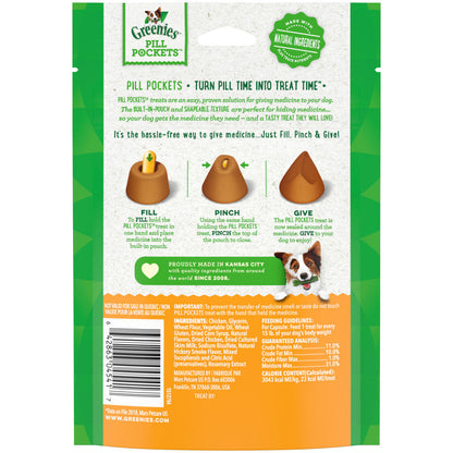 Greenies Pill Pockets for Capsules Chicken 1ea/30 ct, 7.9 oz