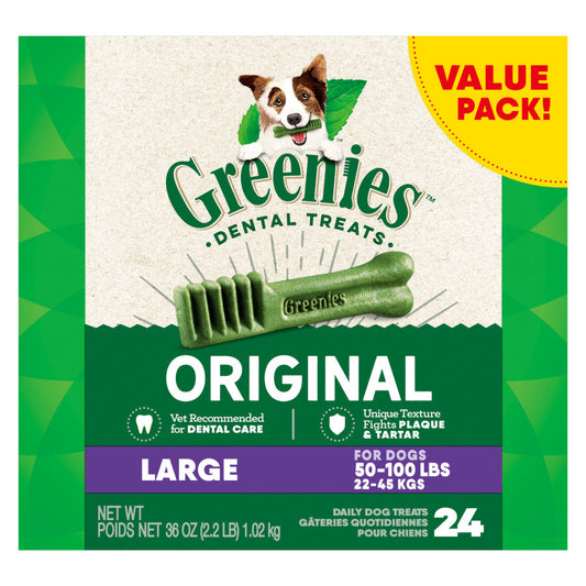 Greenies Dog Dental Treats Large Original 1ea/36 oz, 24 ct