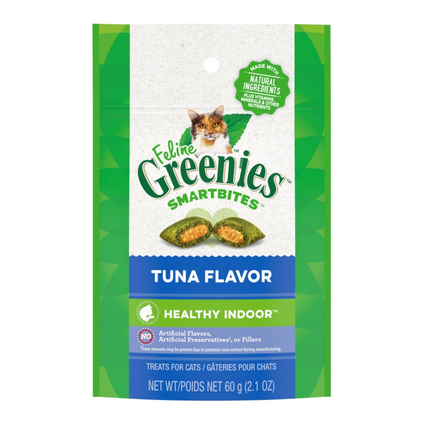 Greenies Feline SmartBites Healthy Indoor Cat Treats Tuna 1ea/2.1 oz