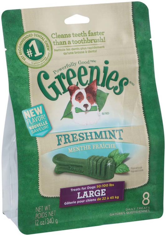 Greenies Dog Dental Treats Large Fresh 1ea/12 oz, 8 ct