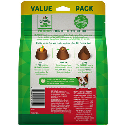 Greenies Pill Pockets for Capsules Hickory Smoke 1ea/60 ct, 15.8 oz