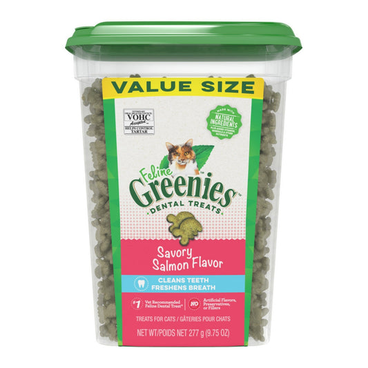 Greenies Feline Adult Cat Dental Treats Savory Salmon 1ea/9.75 oz