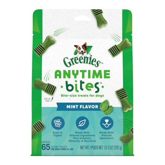 Greenies Anytime Bites Bite-Size Dog Dental Treats Mint 1ea/10.3 oz