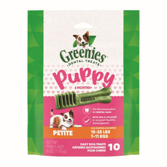 Greenies Puppy 6+ Months Dog Dental Treats Petite, 1ea/6oz. (Case of 6)