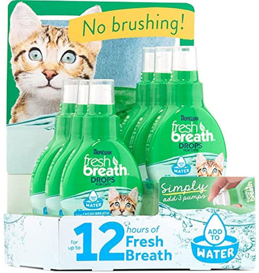 TropiClean Fresh Breath Drops for Dogs Display 1ea/6 Piece