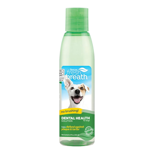 TropiClean Fresh Breath Dental Health Solution for Dogs 1ea/8oz.