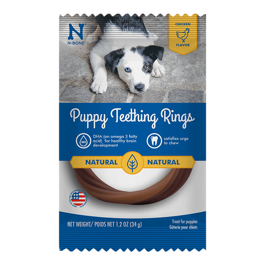 N-Bone Puppy Teething Rings Chicken 1ea/1.2 oz, Single