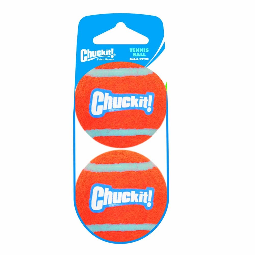 Chuckit! Tennis Ball Dog Toy Shrink Sleeve Orange/Orange 1ea/SM, 2 pk