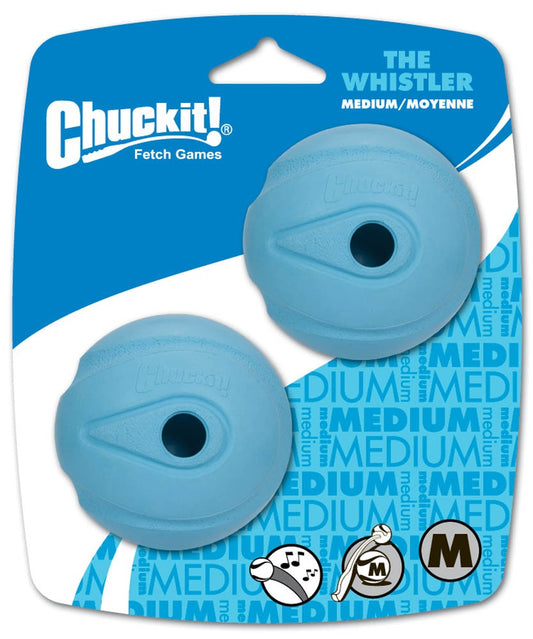 Chuckit! The Whistler Ball Dog Toy Assorted 1ea/2 pk, MD