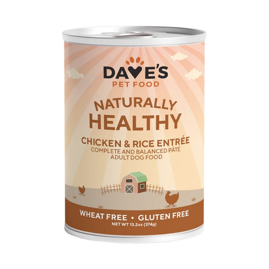 Dave's Pet Food Naturally Healthy Chicken And Rice Recipe 13.2oz. (Case of 12)