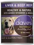 Dave's Naturally Healthy; Liver and Beef 13.2oz. (Case of 12)