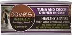 Daves Naturally Healthy Cat Food; Tuna and Chicken Dinner In Gravy 5.5oz. (Case of 24)