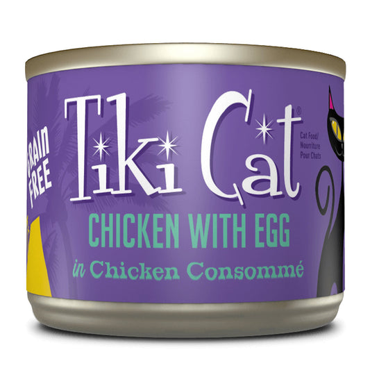 Tiki Pets Cat Luau Kool Chicken Egg 6oz. (Case of 8)