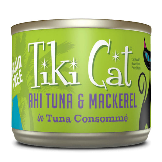 Tiki Pets Cat Luau Papeeko Ahi Tuna Mackerel 6oz. (Case of 8)