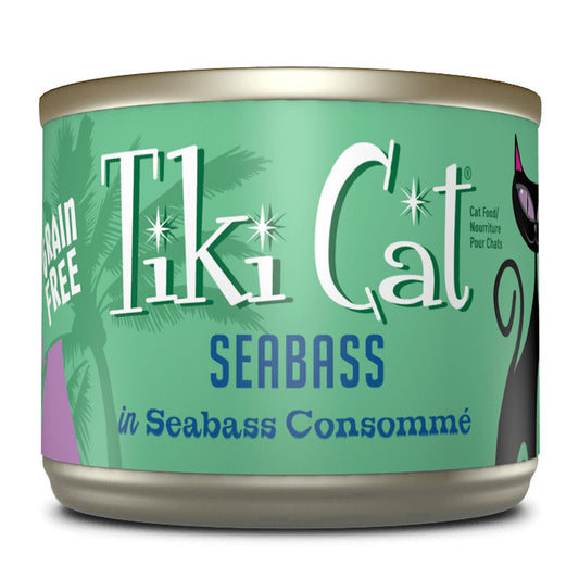 Tiki Pets Cat Luau Oahu Seabass 6oz. (Case of 8)