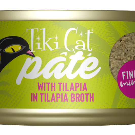 Tiki Pet Cat Luau Pate Tilapia 2.8oz. (Case of 12)