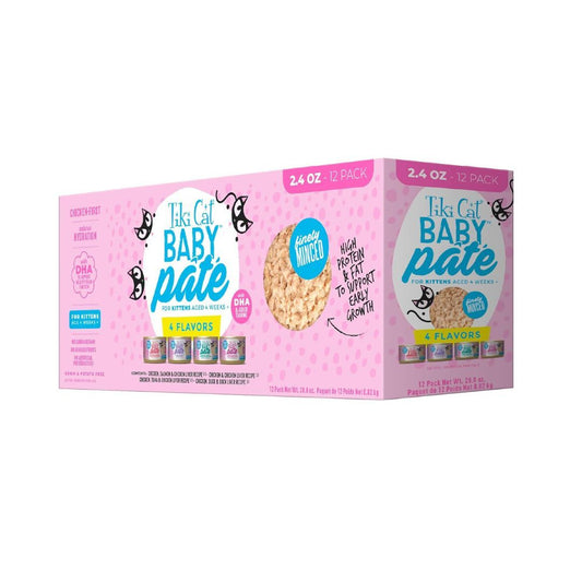 Tiki Pet Cat Pate Kitten 2.4Oz Variety Pack