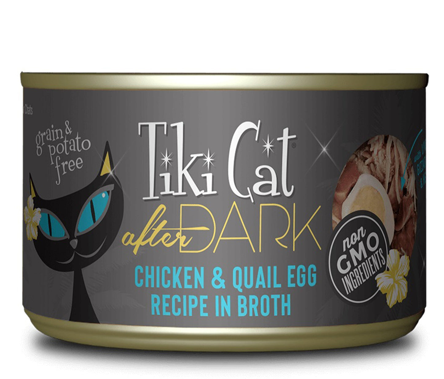 Tiki Pets Cat After Dark Chicken and Quail 5.5oz. (Case of 8)