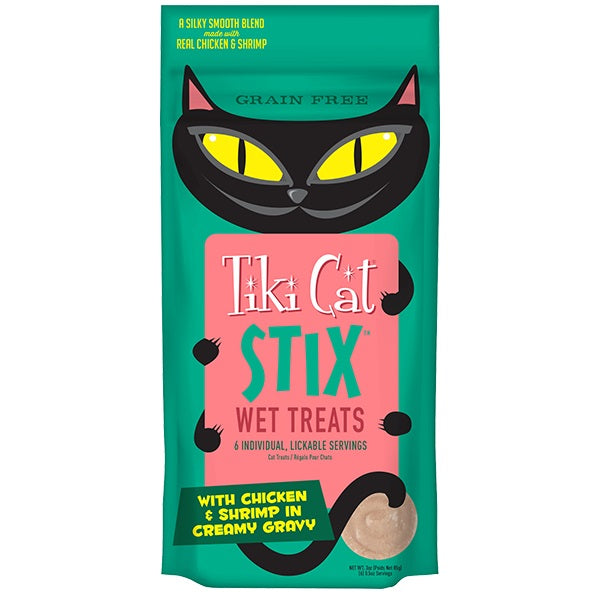 Tiki Pet Cat Stix Mousse Chicken and Shrimp 3oz. (Case of 12)