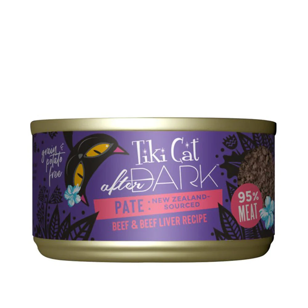 Tiki Pets Cat After Dark Beef Liver Pate 3oz. (Case of 12)