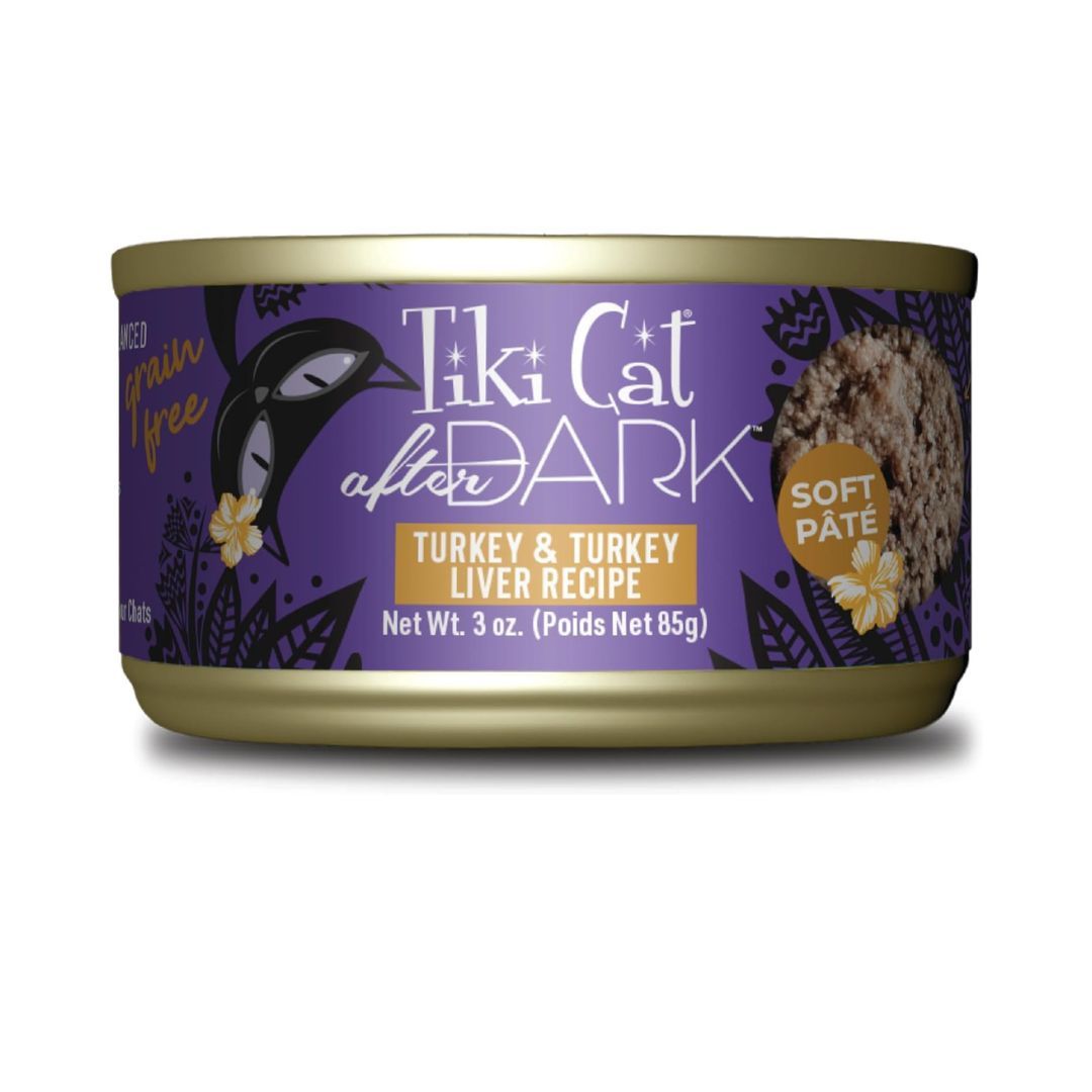 Tiki Pet Cat After Dark Pate Turkey 3Oz (12 per unit)