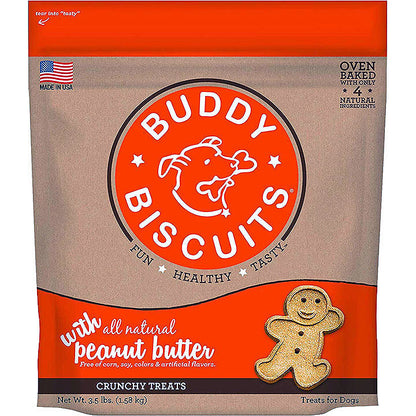 Cloud Star Dog Buddy Biscuits Peanut Butter 3.5Lb