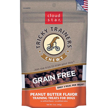 Cloud Star Dog Tricky Trainer Grain Free Chewy Peanut Butter 5oz.