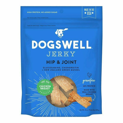 Dogswell Hip & Joint Grain-Free Jerky Dog Treat Regular Chicken 12oz.