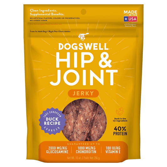 Dogswell Hip & Joint Grain-Free Jerky Dog Treat Regular Duck 1ea/10 oz