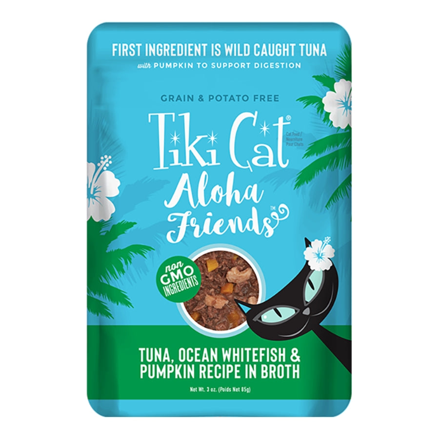 Tiki Pets Cat Aloha Tuna Whitefish 3oz. Pouch (Case of 12)