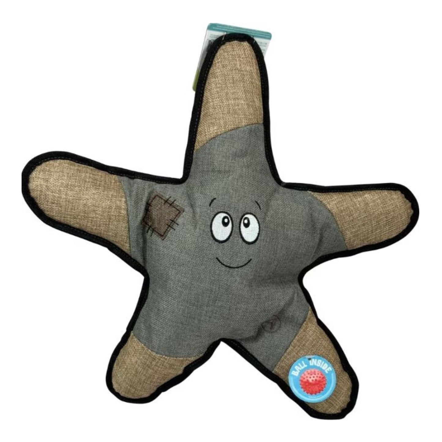 Snugarooz Sophie The Starfish with Rubber Spikey Ball Gray 21in.