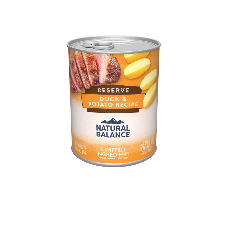 Natural Balance Pet Foods LID Reserve Canned Dog Food Duck & Potato 13.2oz. (Case of 12)