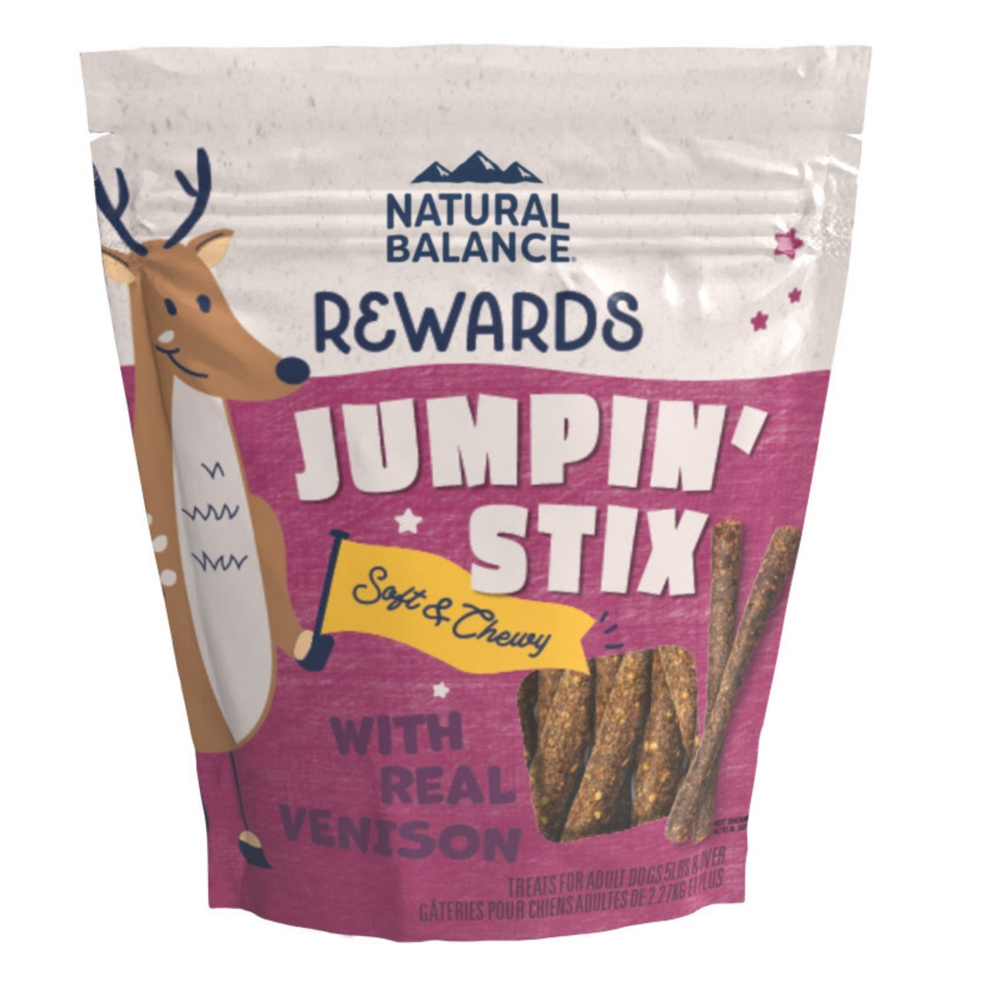 Natural Balance Pet Foods Rewards Jumpin' Stix Soft & Meaty Dog Treats Venison 1ea/10 oz