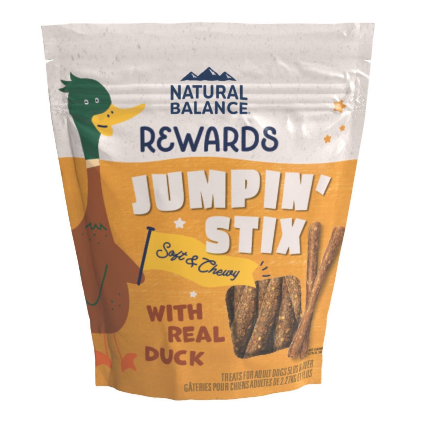 Natural Balance Pet Foods Rewards Jumpin' Stix Soft & Meaty Dog Treats Duck 1ea/10 oz