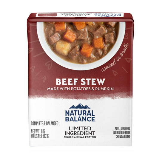 Natural Balance Pet Foods L.I.D. Stew Wet Dog Food Beef Stew 11oz. (Case of 12)