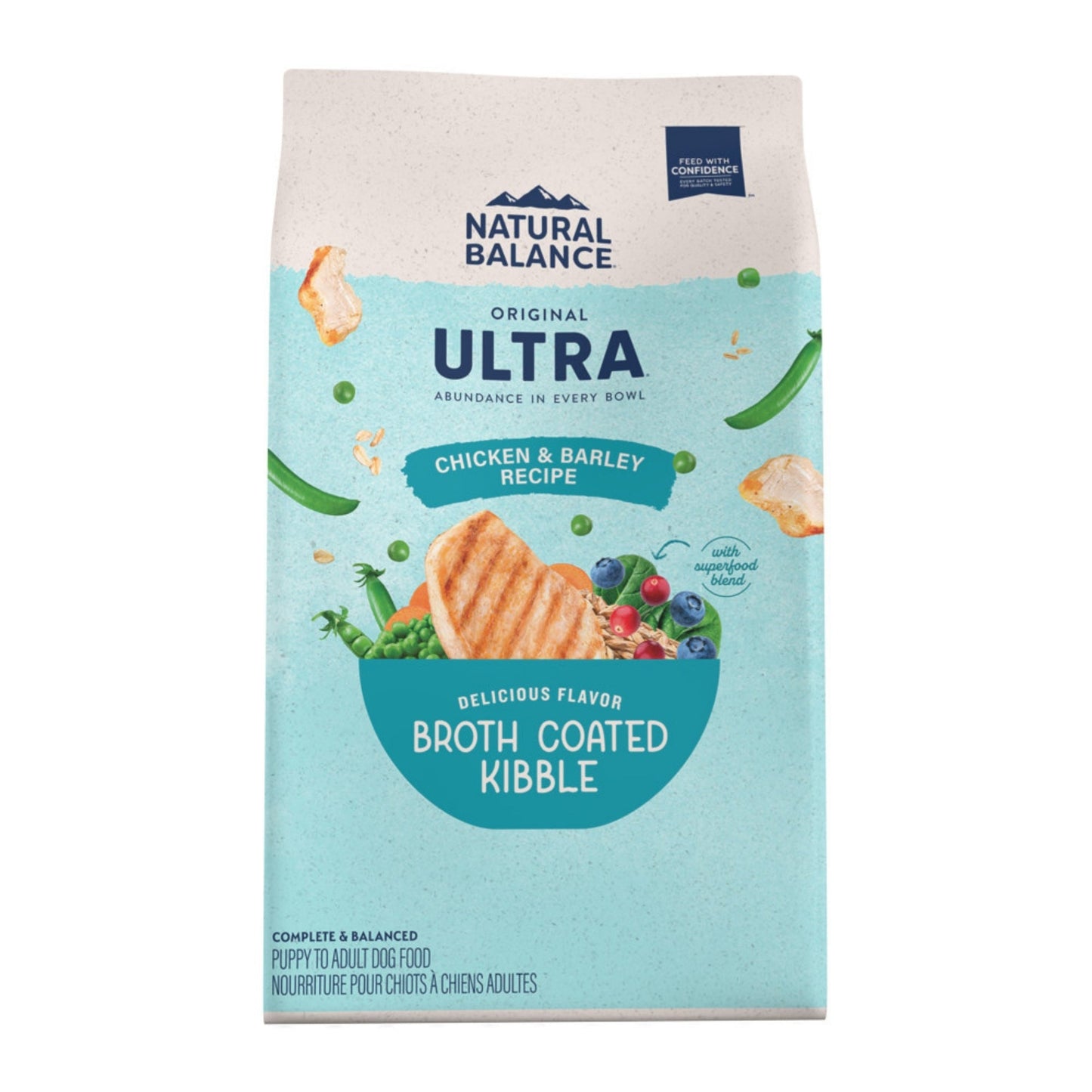 Natural Balance Pet Foods Ultra Broth Coated Dry Dog Food Chicken & Barley, 1ea/24 lb