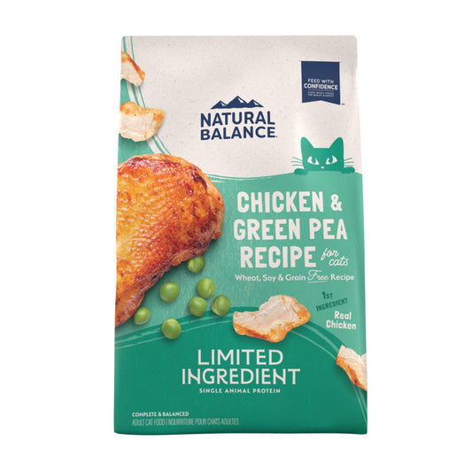 Natural Balance Pet Foods L.I.D. Dry Cat Food Green Pea & Chicken 1ea/4 lb