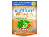 Natural Balance Pet Foods Ultra Platefulls Morsels in Gravy Indoor Wet Cat Food Duck, Chicken & Pumpkin in Gravy 24ea/3 oz