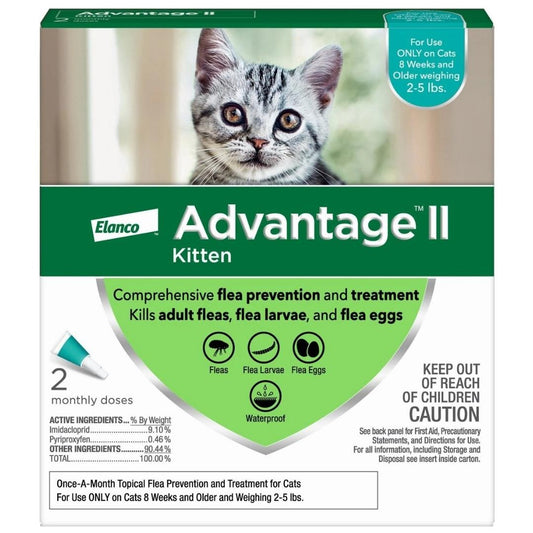 Advantage II Kitten Turquoise 2-Pack (3packs)