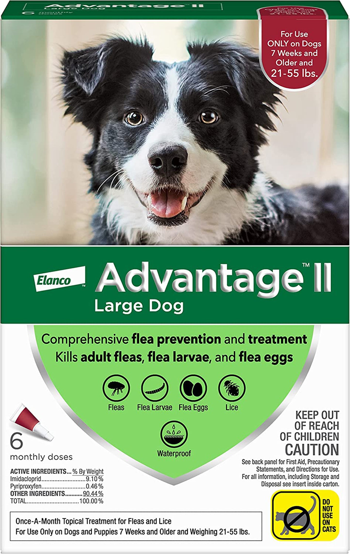 Advantage Ii Dog Large Red 6-Pack (3packs)