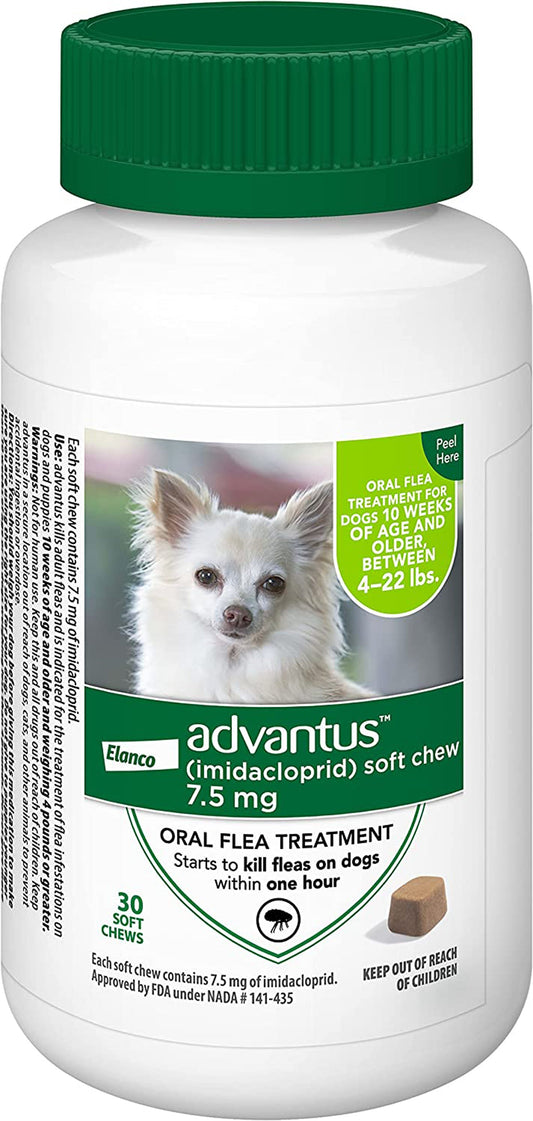 Advantus Dog Small 7.5Mg Soft Chew 30Ct. (3pack)