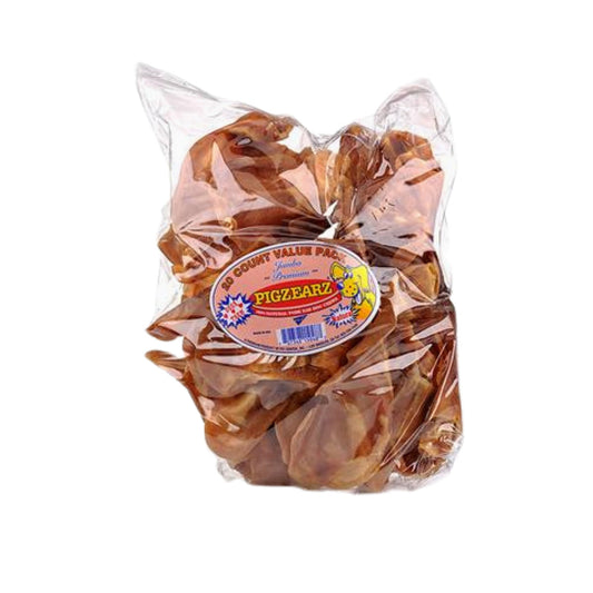 Pci Pig earz Xl Natural Usa Pig ears 100Ct Bulk Pack