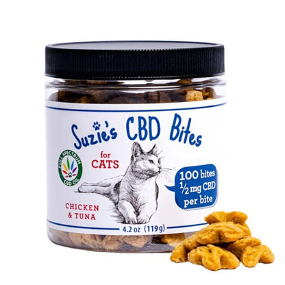 Suzie'S Bites For Cats Chicken/Tuna 4.2oz.-.5 Mg