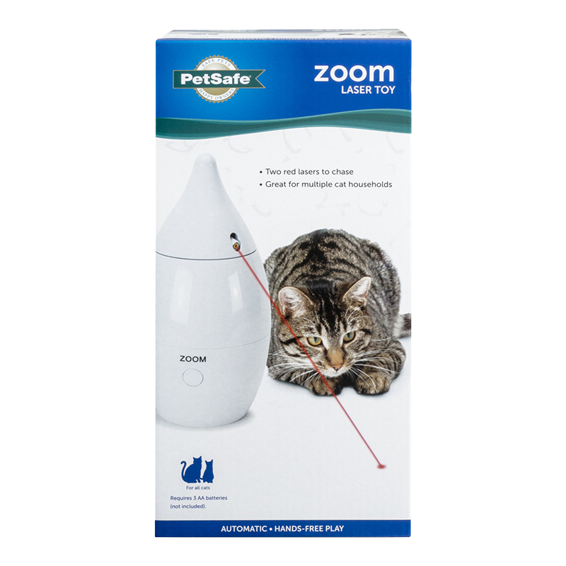 PetSafe Zoom Automatic Laser Cat Toy White 1ea/One Size