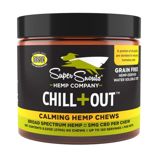 Super Snouts Dog Grain Free Broad Spectrum Chew Chill Out 60 Count