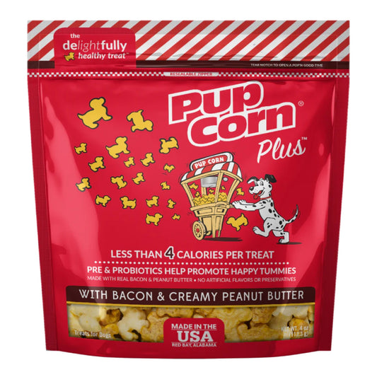 Pupcorn Plus Dog Treats Chicken/Cheddar Cheese 4oz.