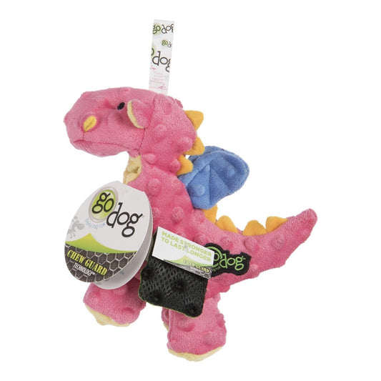 Godog Dragons Dog Toy Coral Small