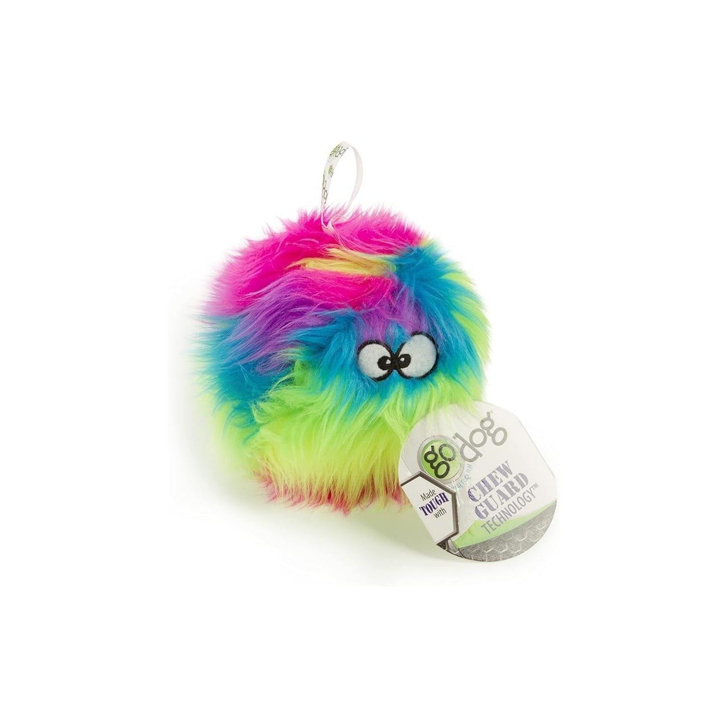 Godog Furballz Dog Toy Rainbow Small