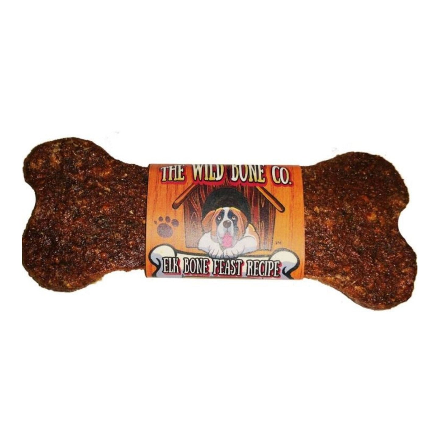 The Wild Bone Co. Jerky Style Dog Treats Display Elk 1oz.-24 Pc